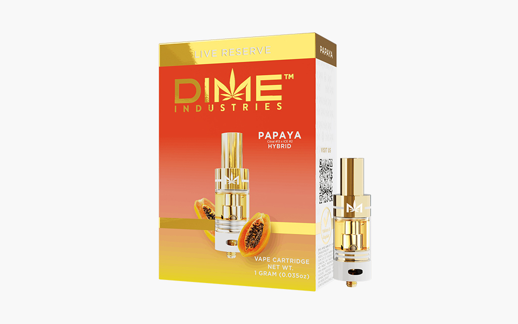 Dime Industries Papaya Live Resin Disposable (0.9g)