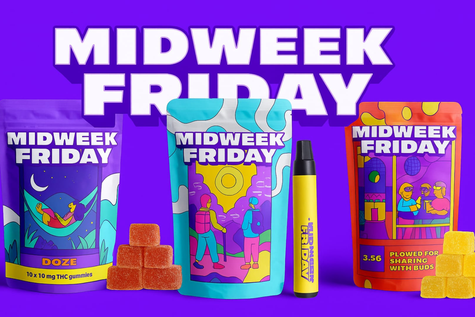 Midweek Friday Gummy and Disposable Vape