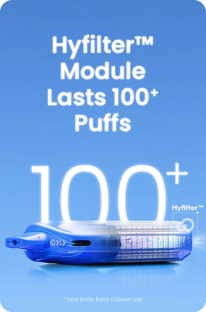 HYFREE Air Filter can be used at least 100 Puffs