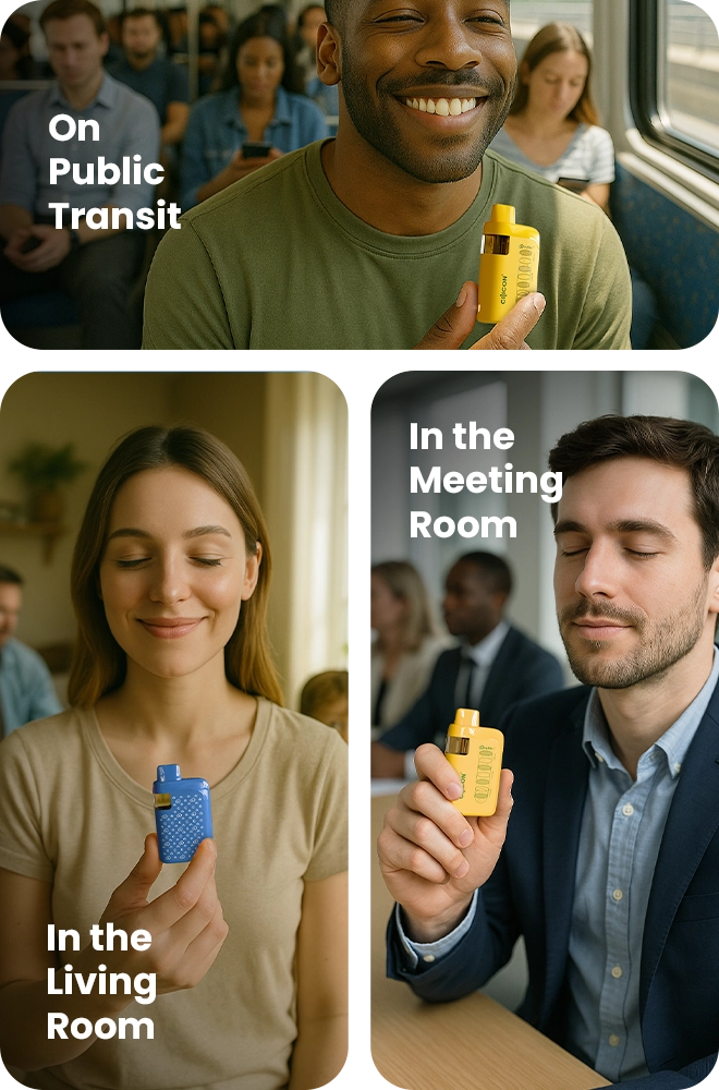 Use HYFREE Anywhere - Public Transit, living room, meeting room